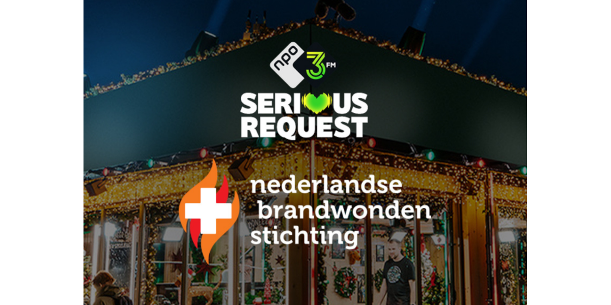 3FM Serious Request komt in actie voor de Nederlandse Brandwonden Stichting